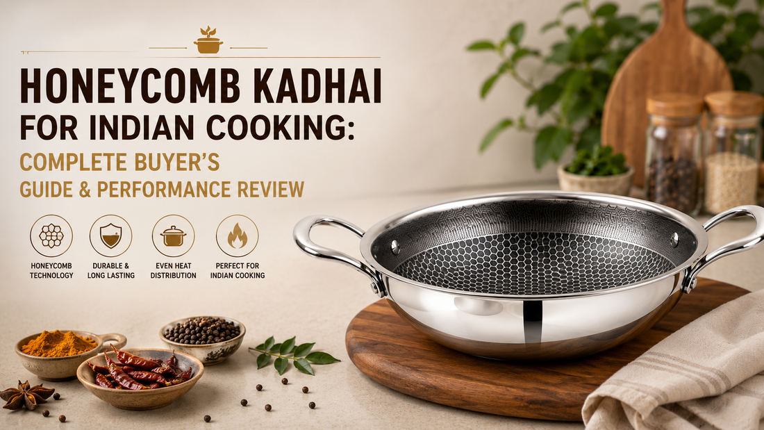 Discover why honeycomb kadhai is revolutionizing Indian cooking. Learn about heat distribution, benefits, durability, best uses, and how to choose the perfect honeycomb kadhai for your kitchen.