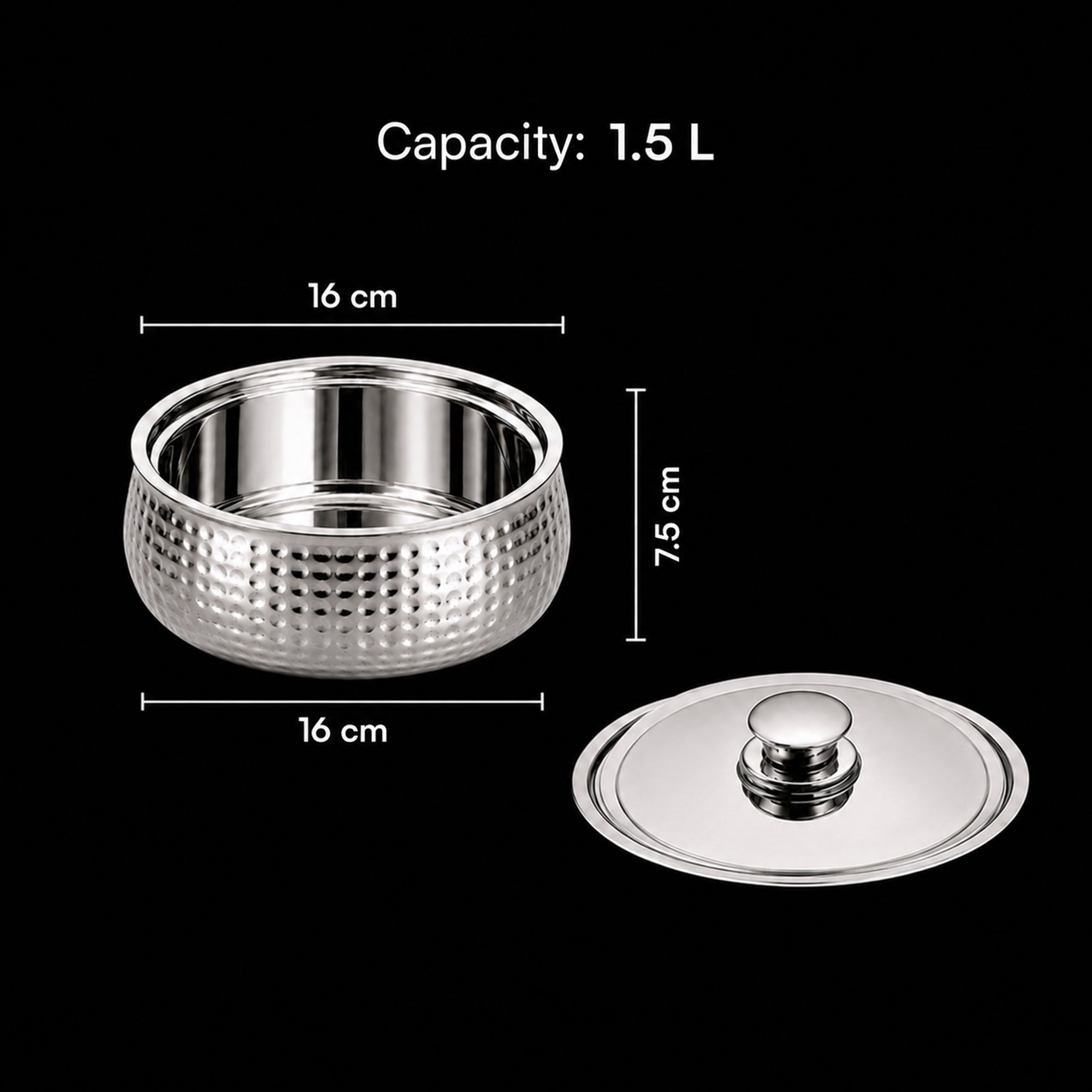 Stainless Steel Casserole with Lid
