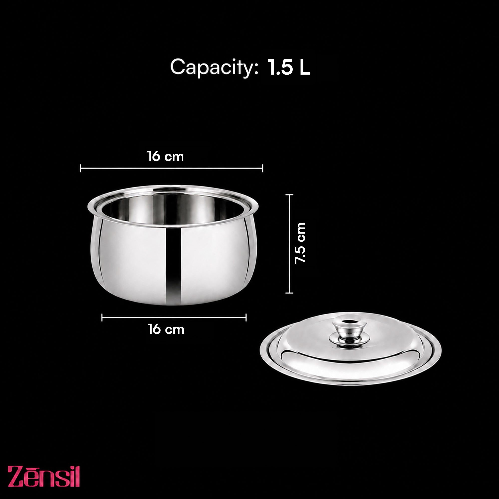 Stainless Steel Casserole with Lid