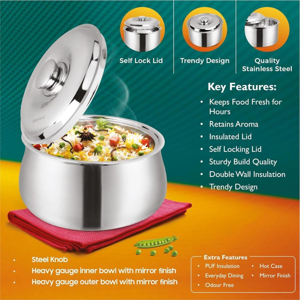 Stainless Steel Casserole with Lid