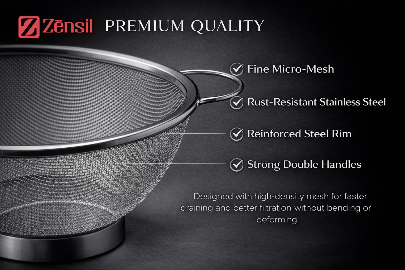 Stainless Steel Mesh Colander