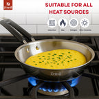 Tri-Ply Stainless Steel Fry Pan