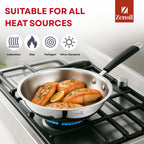 Tri-Ply Stainless Steel Fry Pan
