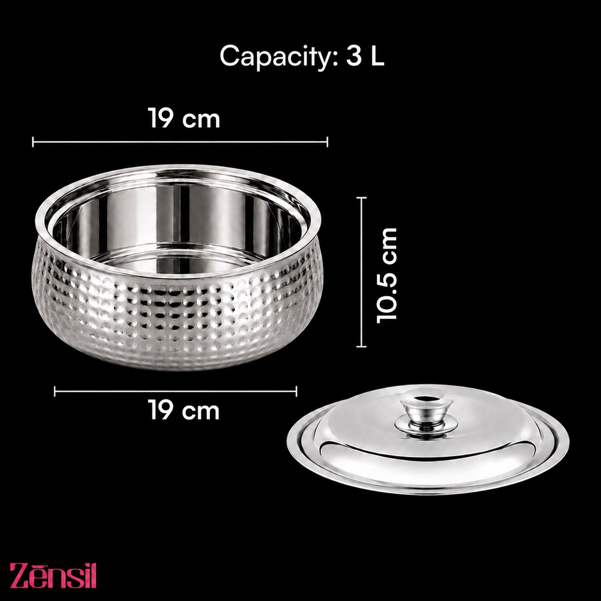 Stainless Steel Casserole with Lid