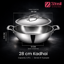 Tri-Ply Stainless Steel Kadhai