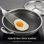 Honeycomb Triply Stainless Steel Kadhai