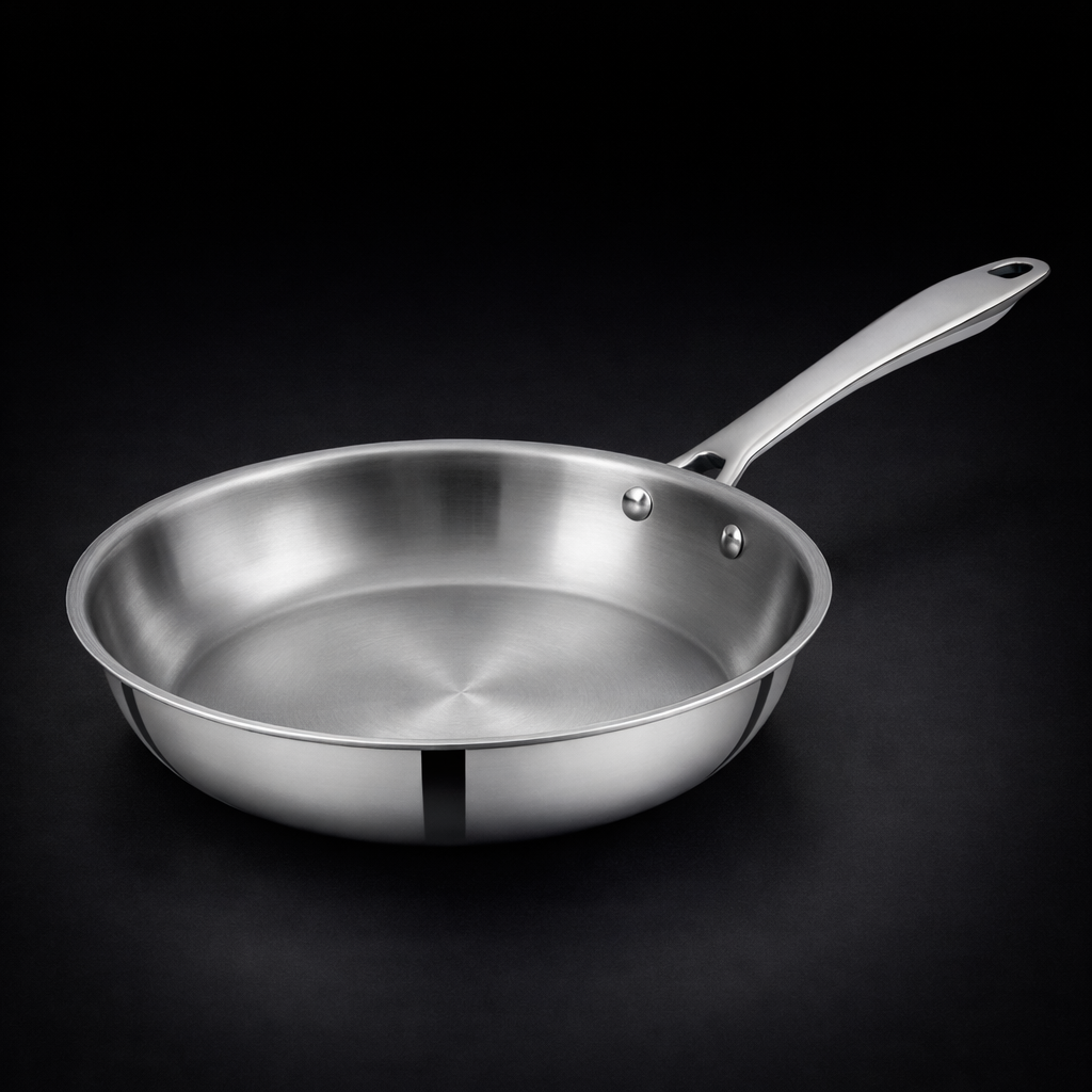 Tri-Ply Stainless Steel Fry Pan