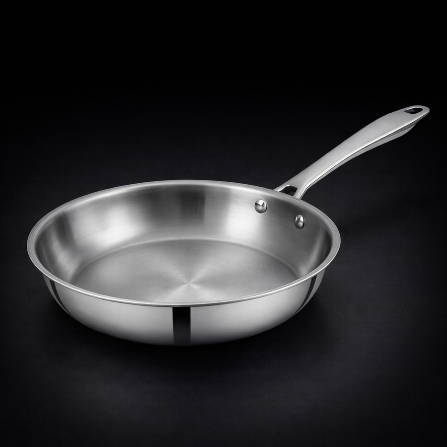 Tri-Ply Stainless Steel Fry Pan