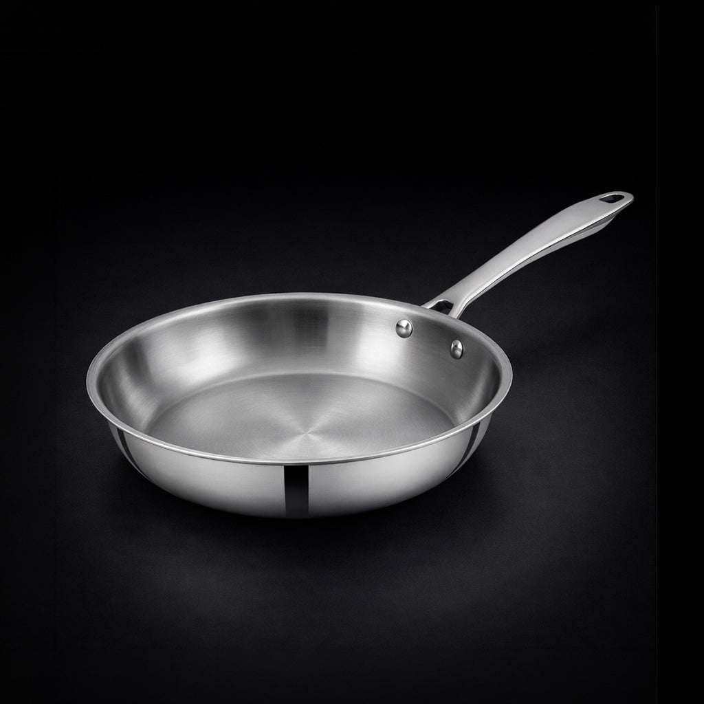 Tri-Ply Stainless Steel Fry Pan